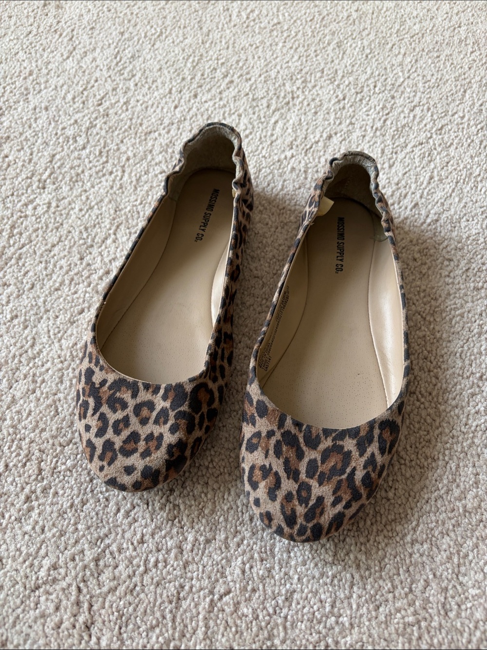 Mossimo Supply Co. Tan and Black Leopard Ballet Flats
